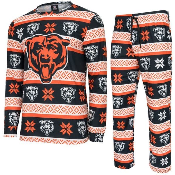 NFL-lagens vinter juls pyjamasensemble skjorta och byxor