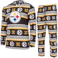 Miniatyrbild 1 av 4: NFL-lagens vinter juls pyjamasensemble skjorta och byxor