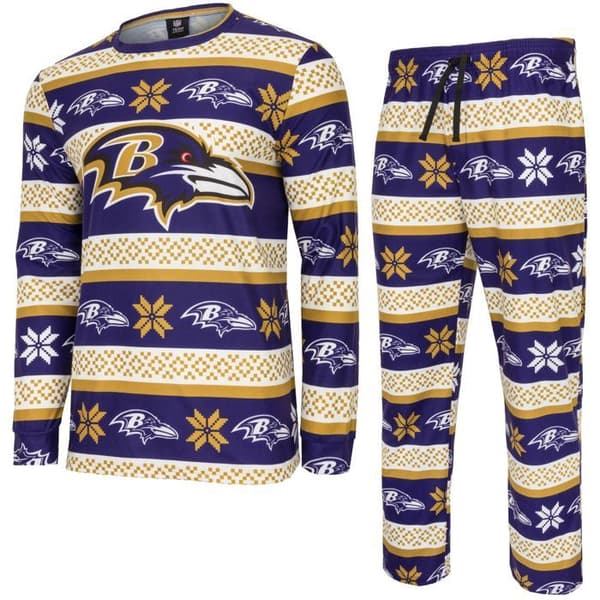 NFL-lagens vinter juls pyjamasensemble skjorta och byxor