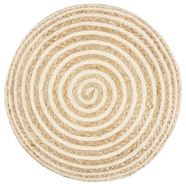 vidaXL Handgjord sittpuff 45x30 cm jute