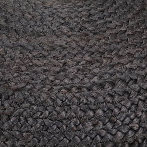 vidaXL Handgjord sittpuff mörkgrå 45x30 cm jute