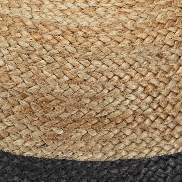 vidaXL Handgjord sittpuff mörkgrå 40x45 cm jute