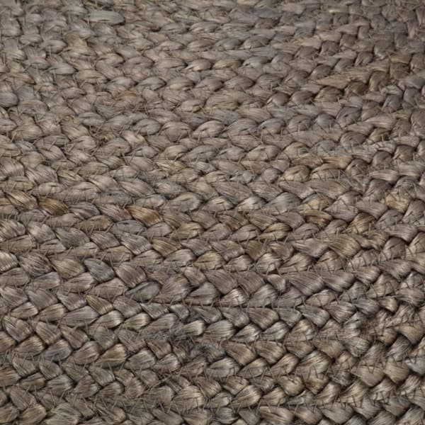 vidaXL Handgjord sittpuff ljusgrå 45x30 cm jute