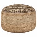 Miniatyrbild 1 av 3: vidaXL Handgjord sittpuff brun 45x30 cm jute