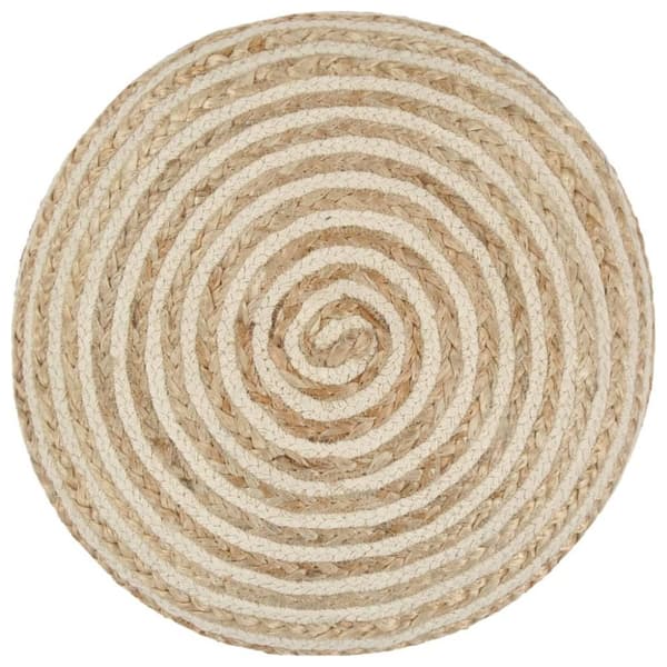 vidaXL Handgjord sittpuff 40x45 cm jute