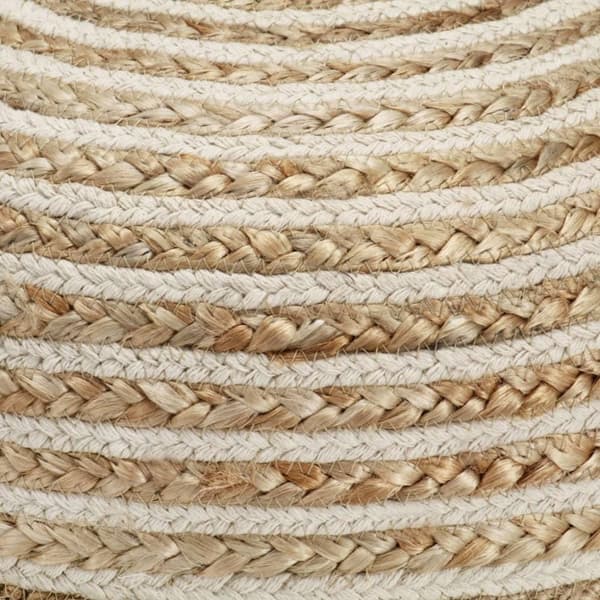 vidaXL Handgjord sittpuff 40x45 cm jute