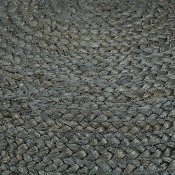 vidaXL håndlavet puf 45 x 30 cm jute olivengrøn