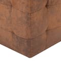 Miniatyrbild 5 av 7: vidaXL Sittpuff 2 st brun 30x30x30 cm konstmocka