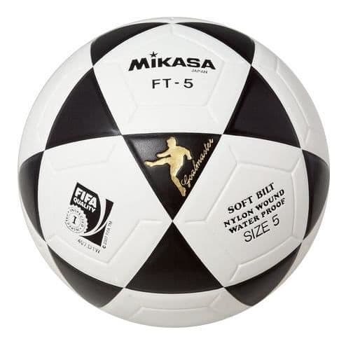 MIKASA-jalkapallopallo - valkoinen ja musta