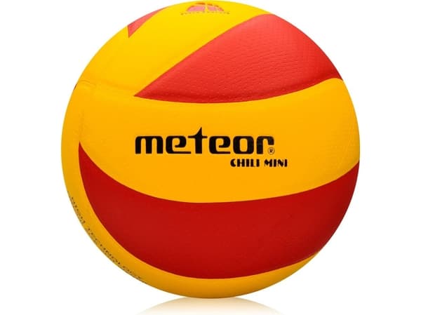Ball siatkowa Meteor Chili Pu Mini gul og rød 10065 (4)