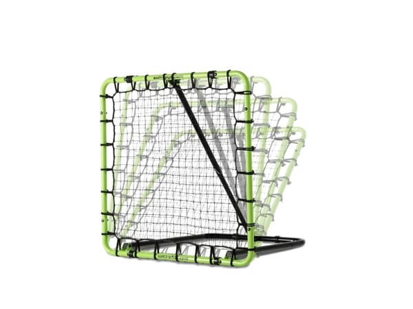 EXIT Tempo multisport rebounder 100x100cm - green/black, firkant, Flerstasjons returvegg, Justerbar vinkel, Sort, Grønn