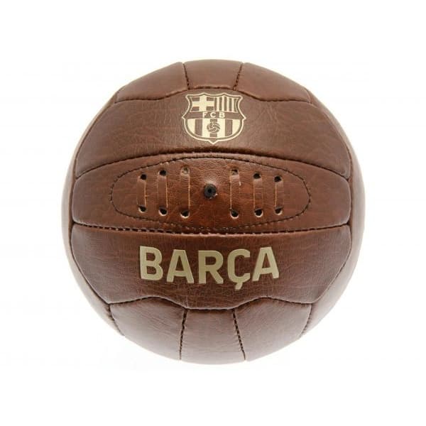 Barcelona FC Retro Football Brown/Gold 5