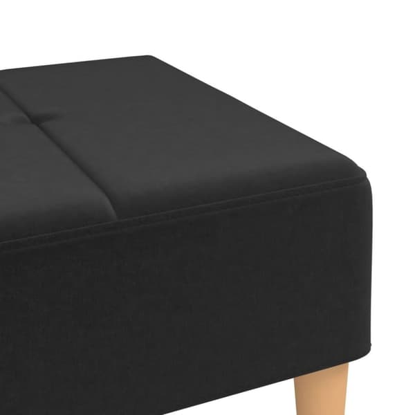 vidaXL fodskammel 78x56x32 cm stof sort