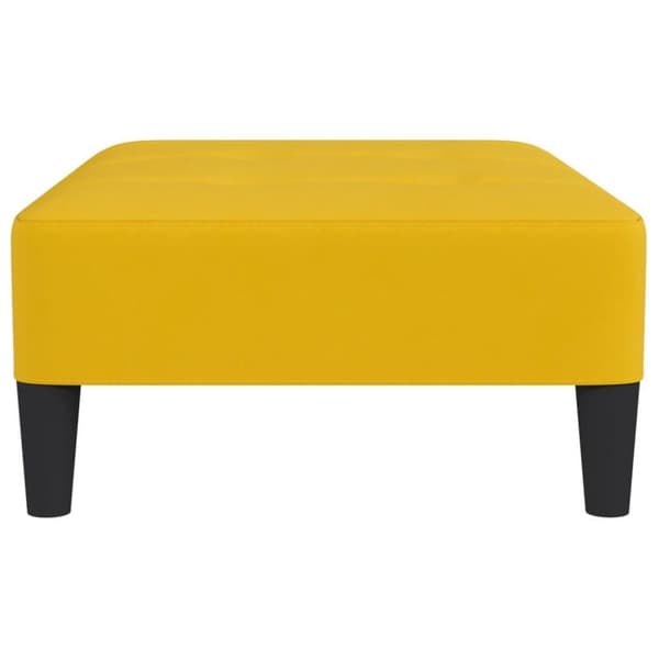 vidaXL fodskammel 78x56x32 cm fløjl gul