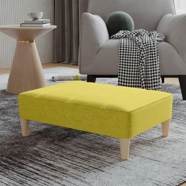vidaXL fodskammel 78x56x32 cm stof grøn