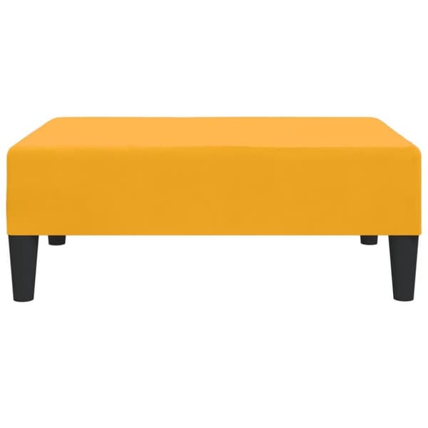 vidaXL Fotpall gul 78x56x32 cm sammet