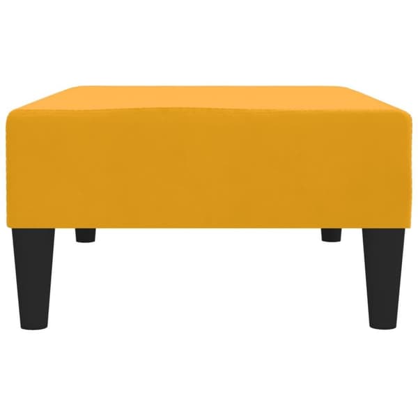 vidaXL Fotpall gul 78x56x32 cm sammet