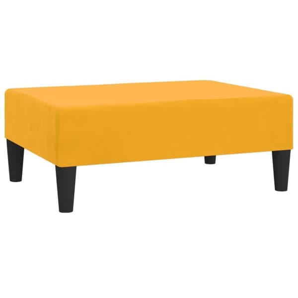 vidaXL Fotpall gul 78x56x32 cm sammet