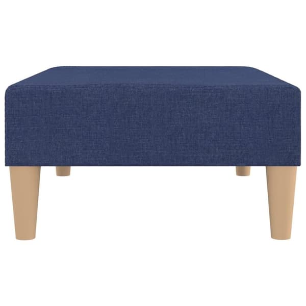 vidaXL Fotpall blå 78x56x32 cm tyg