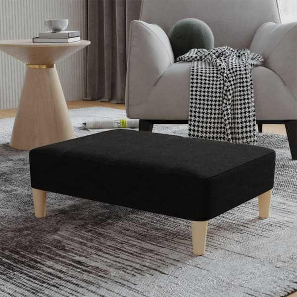 vidaXL Fotpall svart 78x56x32 cm tyg