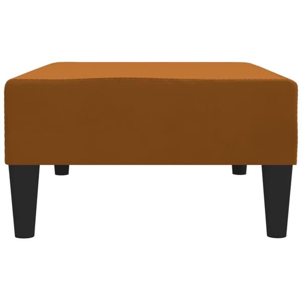 vidaXL fodskammel 78x56x32 cm fløjl brun