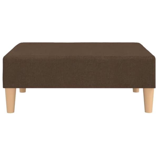 vidaXL Fotpall brun 78x56x32 cm tyg