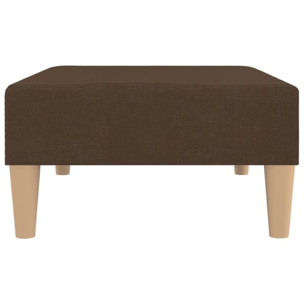 vidaXL Fotpall brun 78x56x32 cm tyg