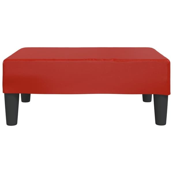 vidaXL fodskammel 78x56x32 cm kunstlæder vinrød