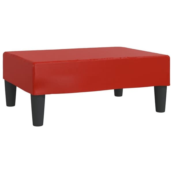vidaXL Fotpall vinröd 78x56x32 cm konstläder