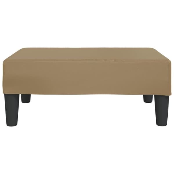 vidaXL Fotpall cappuccino 78x56x32 cm konstläder