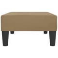 Miniatyrbild 5 av 8: vidaXL Fotpall cappuccino 78x56x32 cm konstläder