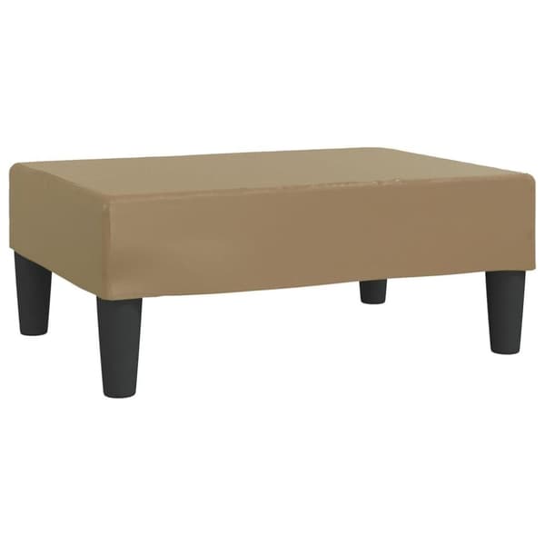 vidaXL Fotpall cappuccino 78x56x32 cm konstläder