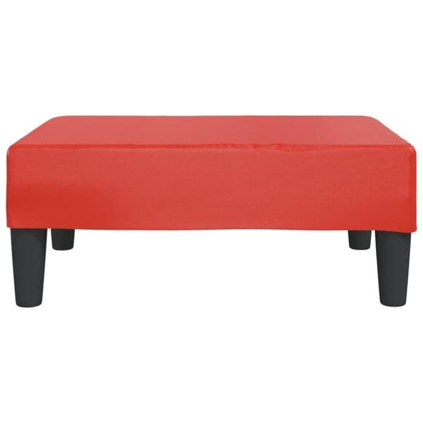 vidaXL fodskammel 78x56x32 cm kunstlæder rød