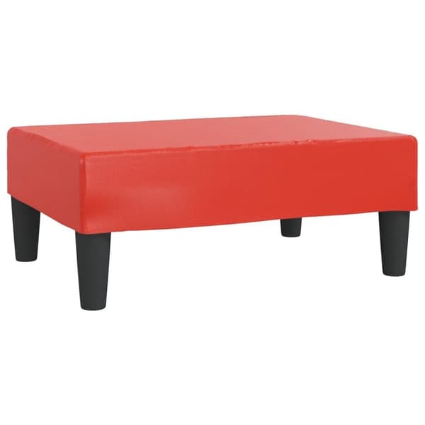 vidaXL fodskammel 78x56x32 cm kunstlæder rød