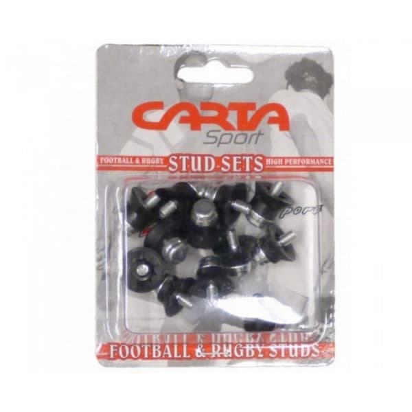 Carta Sport Aluminium Football Studs Set (Pack of 12) Black/Silver One Size