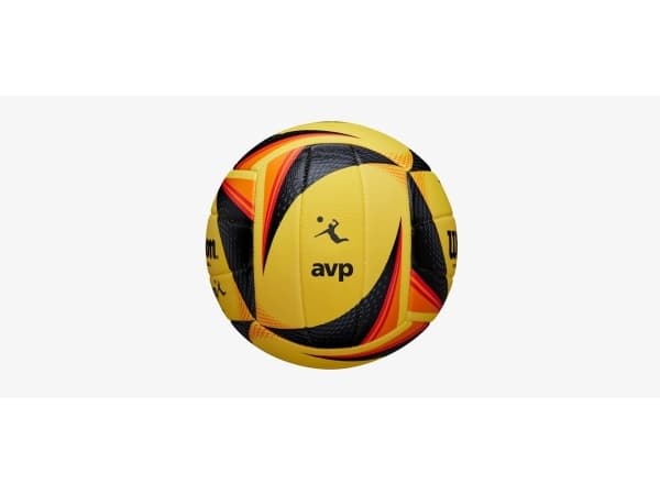 Volleyball Wilson AVP Replica Game gul-sort-orange størrelse 5