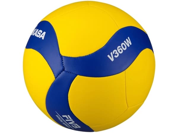 Mikasa volleyball gul og blå V360W str. 5