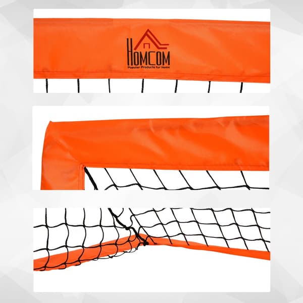 Fodboldmål, 183x90x90 cm, Orange