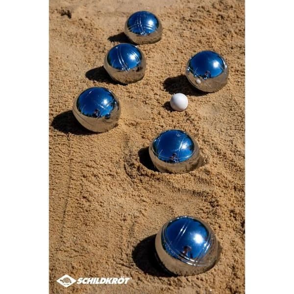 Schildkrot Funsport Petanque Kuglesæt Sølv og Sort - 4000885700084