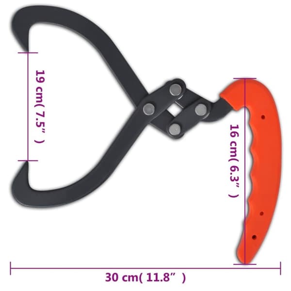 vidaXL 4stk Tømmertang med PVC Håndtak