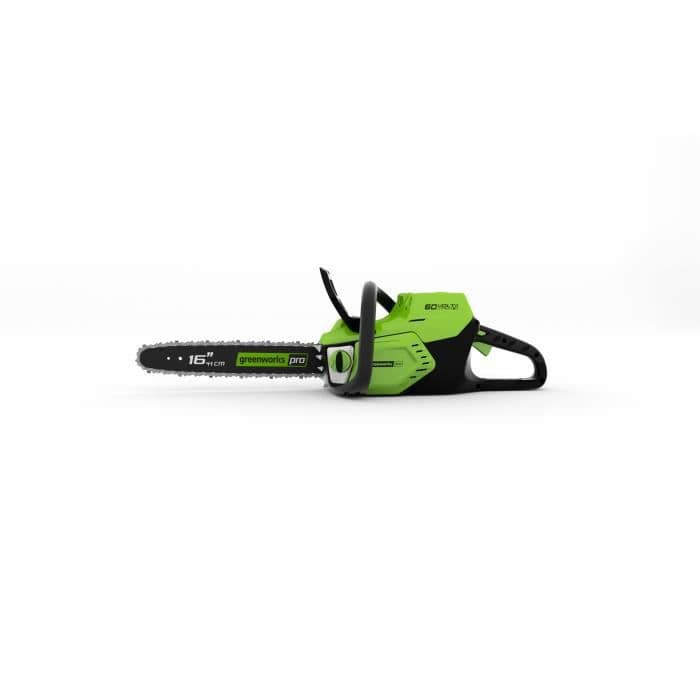 GREENWORKS Sähkömoottorisaha GD60CS40K2 - 60 V - 40 cm - 1 akku + 1 laturi - vihreä