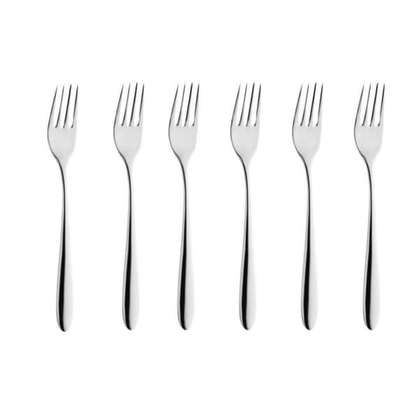 Fremragende husholdningsartikler kagegafler 6 stykker rustfrit stål