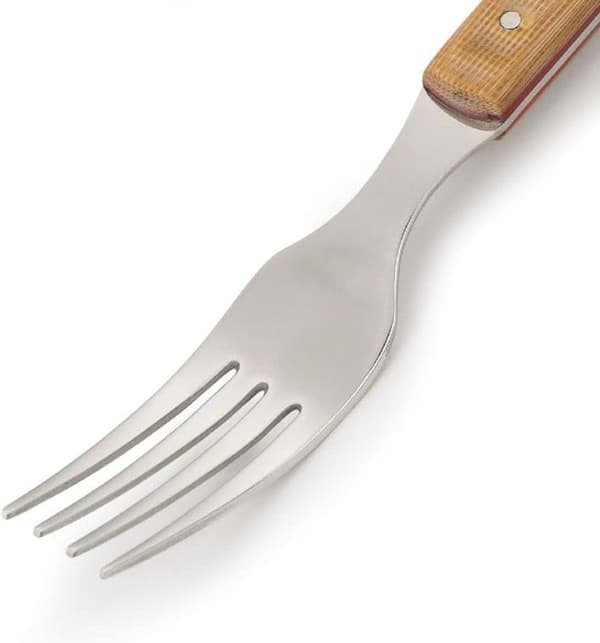 Arcos The Origine Series - Mesa gaffel - 18/10 rostfritt stål - Storlek 220 mm - Ljusbrun Micarta handtag