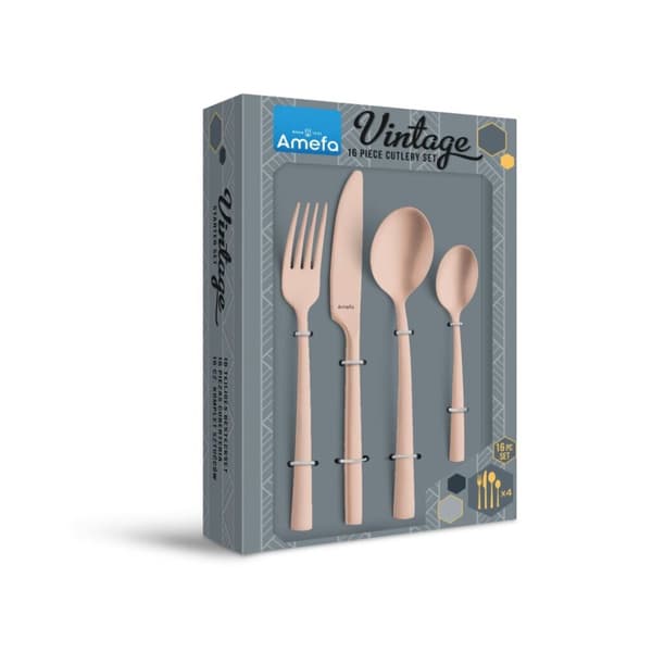 Amefa Vintage bestickset 16 delar koppar
