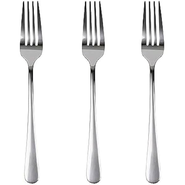 Set med 3 gafflar i naturligt glänsande återvunnet rostfritt stål - SAN IGNACIO - Set 3st