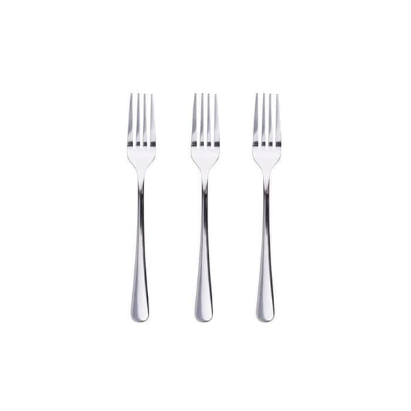 GENERISK - Set 3 Enhet. Dessertgafflar Shiny Rostfritt Stål Natur SG7781 San Ignacio