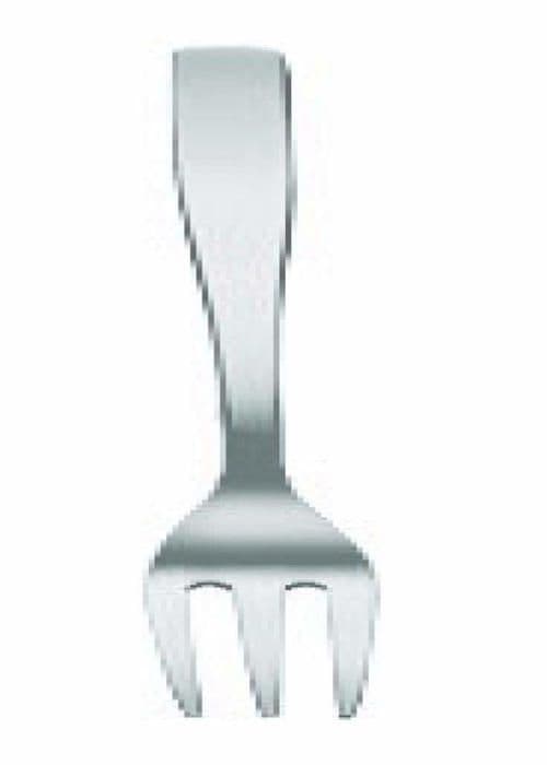 Alessi - AJM22/16 - Knifeforkspoon Cake Gaffel i glänsande 18/10 rostfritt stål, set med 6 delar