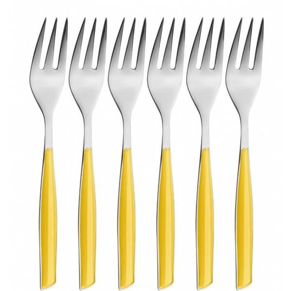 Bugatti - Glamour 6 PCS Tårtgaffel Gul