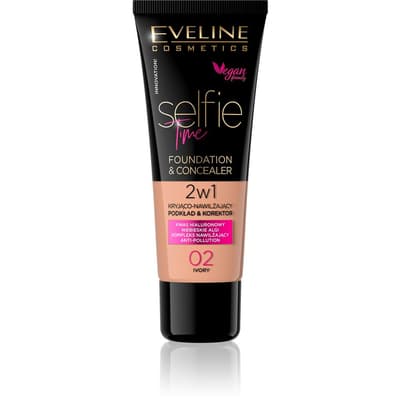 Eveline Cosmetics Selfie Time Foundation & Concealer 02 marfim