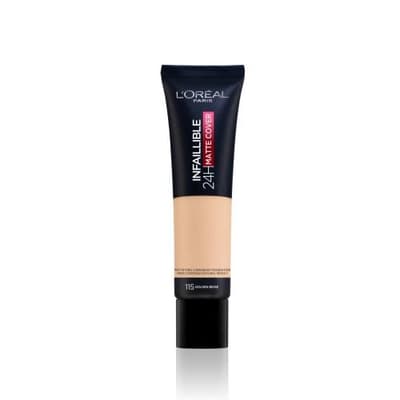 L'Oreal Paris Infallible 24H Matte Cover Foundation 115 bege dourado